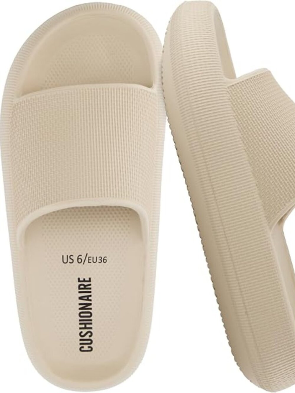 Feather EVA Slides for Women – Comfortable Slip On Womens Slippers, Indoor Outdo